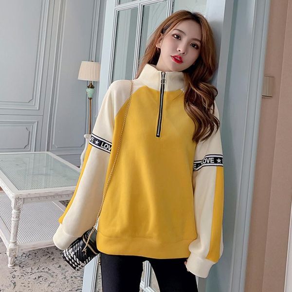women's hoodies & sweatshirts aiyanga plus velvet for women streetwear female 2021 autumn winter patchwork casual sweatshirt hip, Black
women's hoodies & sweatshirts aiyanga plus velvet for women streetwear female 2021 autumn winter patchwork casual sweatshirt hip, Black