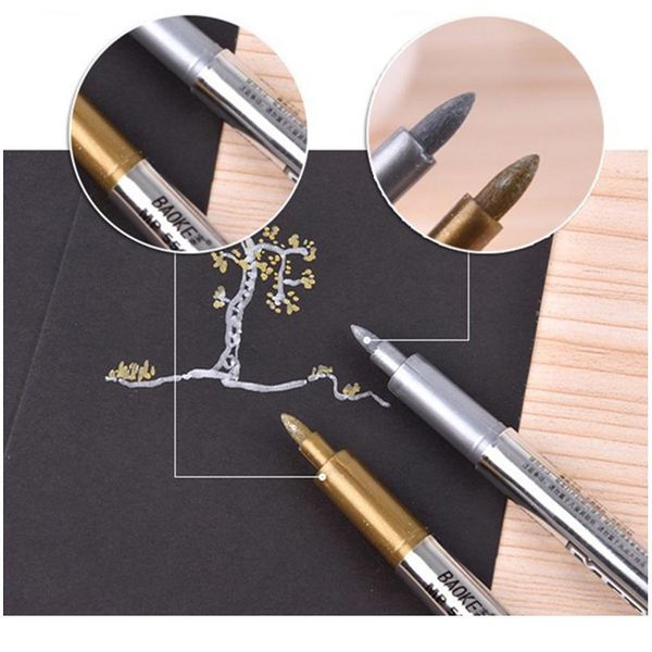 4pcs/set permanent metalic marker gold silver highlighter marker pens for paper p album fabric steel paint art jllydb
4pcs/set permanent metalic marker gold silver highlighter marker pens for paper p album fabric steel paint art jllydb