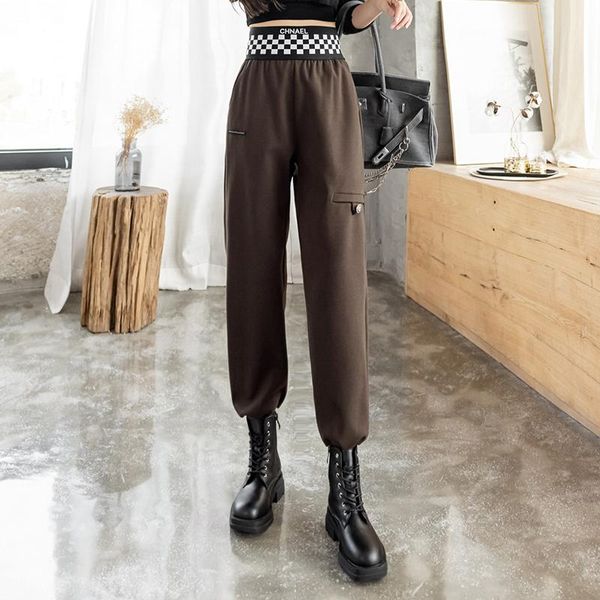women's pants & capris feeling high waist style fried street 2021 female winter show thin beam foot comfortable leisure trousers, Black;white
women's pants & capris feeling high waist style fried street 2021 female winter show thin beam foot comfortable leisure trousers, Black;white
