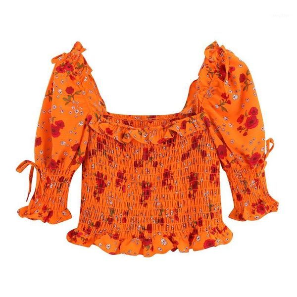 summer 2021 national minority design printed square collar bubble sleeves loose and crushed flower loop shirts women's blouses, White
summer 2021 national minority design printed square collar bubble sleeves loose and crushed flower loop shirts women's blouses, White