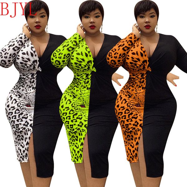 2021 new autumn women long sleeve v-neck plus size split slim high waist bag hips leopard print knee length q7oc, Black;gray
2021 new autumn women long sleeve v-neck plus size split slim high waist bag hips leopard print knee length q7oc, Black;gray