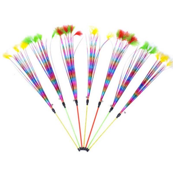 cat toys feather teaser cats toy wand with bell catcher funny exercise for kitten p666
cat toys feather teaser cats toy wand with bell catcher funny exercise for kitten p666