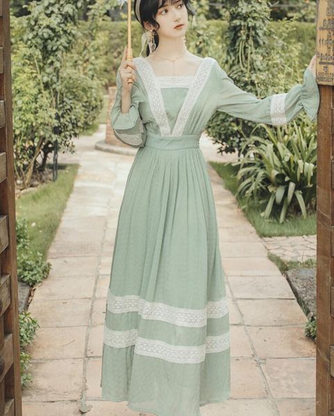 casual dresses 2021 autumn mint green swing dress square collar long sleeve slim waist party vestidos, Black;gray
casual dresses 2021 autumn mint green swing dress square collar long sleeve slim waist party vestidos, Black;gray