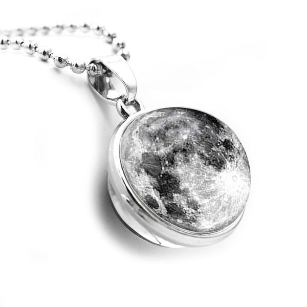 pendant necklaces design double sided crystal moon necklace universe planet jewelry glass ball wholesale handmade, Silver
pendant necklaces design double sided crystal moon necklace universe planet jewelry glass ball wholesale handmade, Silver