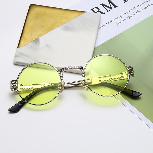 sunglasses 2021 retro trendy punk fashion women men classic round metal frame sun mirror eyewear uv400, White;black
sunglasses 2021 retro trendy punk fashion women men classic round metal frame sun mirror eyewear uv400, White;black