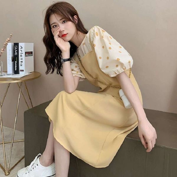 fashion suit korean women's age reducing loose polka dot + slim strap skirt two piece dress, Black;gray
fashion suit korean women's age reducing loose polka dot + slim strap skirt two piece dress, Black;gray