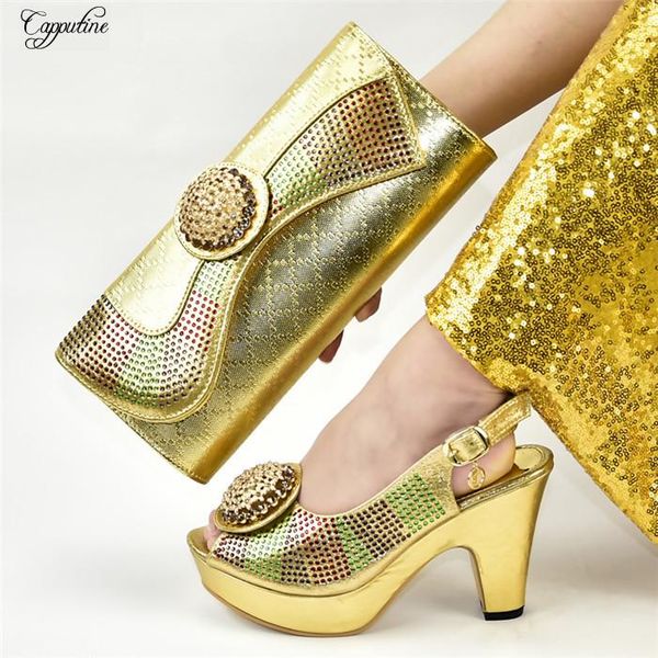 dress shoes gold wedding/party set african high heel with purse handbag sets 9310-1, height .5cm, Black
dress shoes gold wedding/party set african high heel with purse handbag sets 9310-1, height .5cm, Black