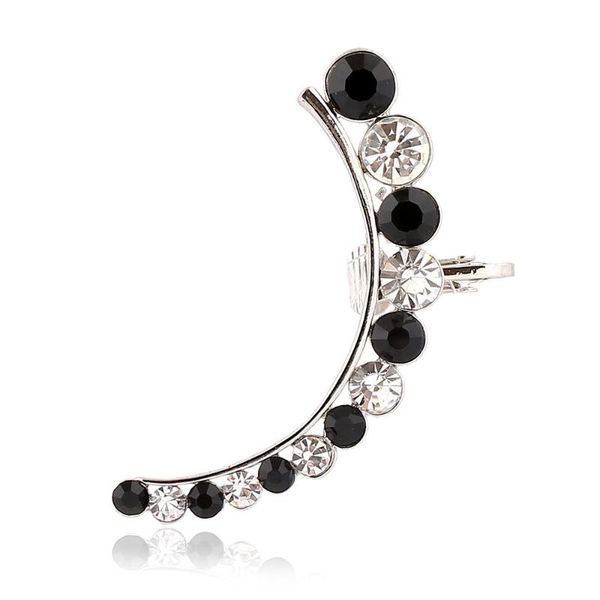 clip-on & screw back boho charm crystal moon ear cuff clip on earrings one piece exaggerated earring cuffs for women punk gothic jewelry 2e1, Silver
clip-on & screw back boho charm crystal moon ear cuff clip on earrings one piece exaggerated earring cuffs for women punk gothic jewelry 2e1, Silver