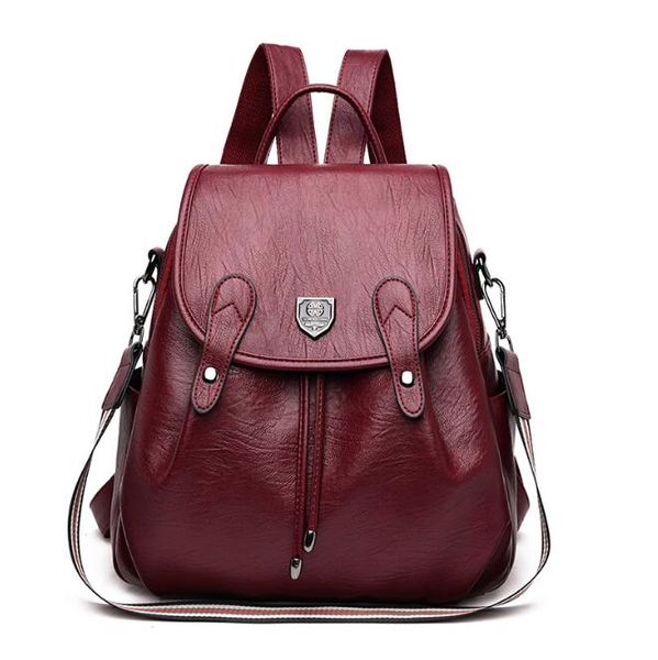 fashion leather women shoulder bag handbags ladies cowhide leather backpack women personality travel bag
fashion leather women shoulder bag handbags ladies cowhide leather backpack women personality travel bag