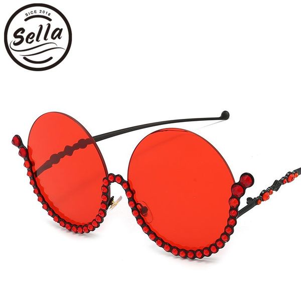 sunglasses sella 2021 fashion women oversized round rihnestone semi-rimless gradient lens sun glasses summer shade, White;black
sunglasses sella 2021 fashion women oversized round rihnestone semi-rimless gradient lens sun glasses summer shade, White;black