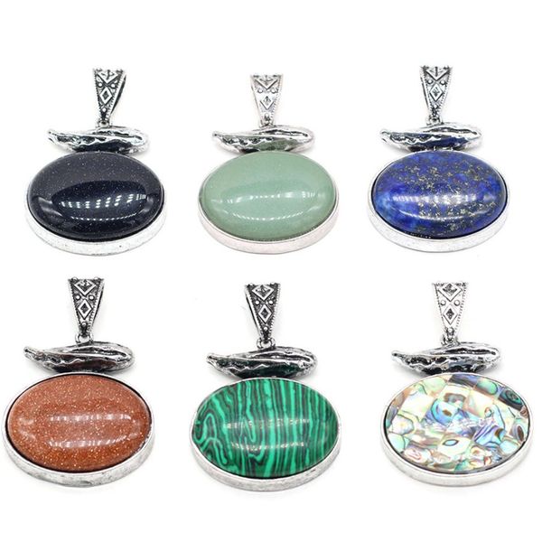 10 pcs many colors oval shape quartz stone pendant for party gift silver plated ethnic style jewelr
10 pcs many colors oval shape quartz stone pendant for party gift silver plated ethnic style jewelr