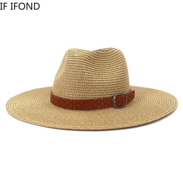 nxy sun hat new 10cm wide brim panama straw women beach uv protection cap male summer fedora 0211, Blue;gray
nxy sun hat new 10cm wide brim panama straw women beach uv protection cap male summer fedora 0211, Blue;gray