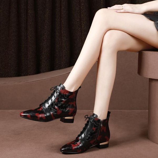 boots fashion women ankle low heel ladies shoes woman party wedding classic genuine leather pointed toe short, Black
boots fashion women ankle low heel ladies shoes woman party wedding classic genuine leather pointed toe short, Black