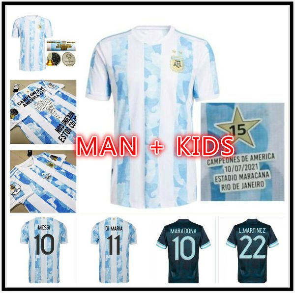 man kids kit 2021 argentina player version messi soccer jerseys di maria higuain icardi dybala football shirt aguero lautaro maillot home aw, Black;yellow
man kids kit 2021 argentina player version messi soccer jerseys di maria higuain icardi dybala football shirt aguero lautaro maillot home aw, Black;yellow