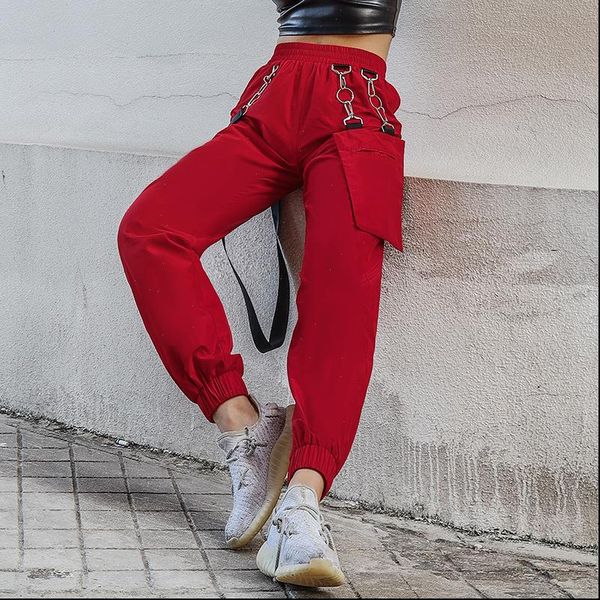 women cargo high waist baggy pants metal pocket streetwear loose long trousers 2021 autumn winter lady casual clothes, Black;white
women cargo high waist baggy pants metal pocket streetwear loose long trousers 2021 autumn winter lady casual clothes, Black;white