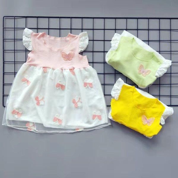 girl's dresses 2021 cotton toddler girls princess dress baby lace flying sleeve butterfly embroidery mesh cute kids children clothes, Red;yellow
girl's dresses 2021 cotton toddler girls princess dress baby lace flying sleeve butterfly embroidery mesh cute kids children clothes, Red;yellow
