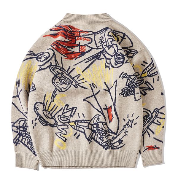 new harajuku 2021 oversize pullover men street graffiti knitted hip hop streetwear retro autumn winter male sweater qwmx, White;black
new harajuku 2021 oversize pullover men street graffiti knitted hip hop streetwear retro autumn winter male sweater qwmx, White;black