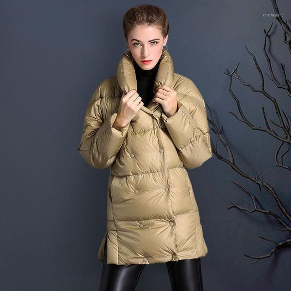 women's wool & blends 2021 autumn and winter luxury high-end fashion padded white duck down slim jacket commuter, Black
women's wool & blends 2021 autumn and winter luxury high-end fashion padded white duck down slim jacket commuter, Black