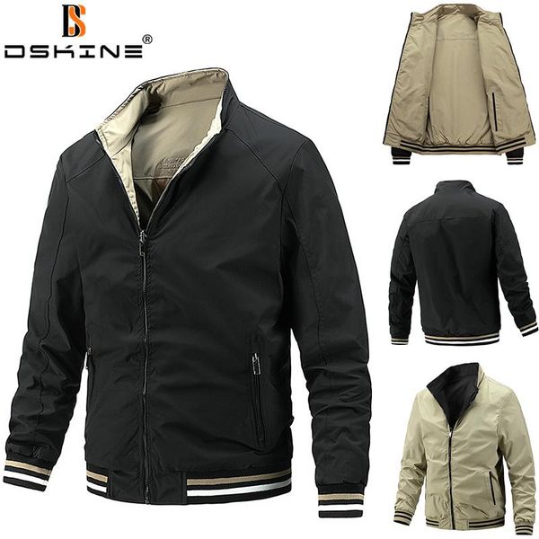 men's jackets 2021 autumn men jacket brand slim double sided wear coat spring fashion casual windproof, Black;brown
men's jackets 2021 autumn men jacket brand slim double sided wear coat spring fashion casual windproof, Black;brown