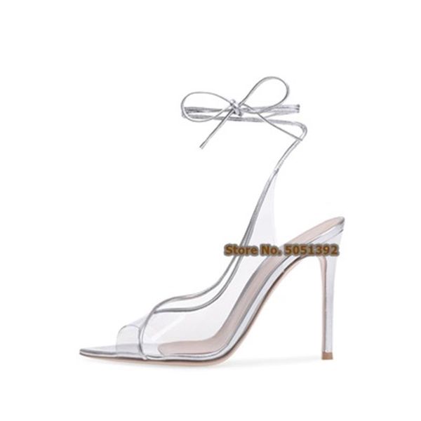 sandals sliver pointed toe ankle lace-up transpatent pvc clear crystal stiletto heel women elegant banquet plus size shoes, Black
sandals sliver pointed toe ankle lace-up transpatent pvc clear crystal stiletto heel women elegant banquet plus size shoes, Black