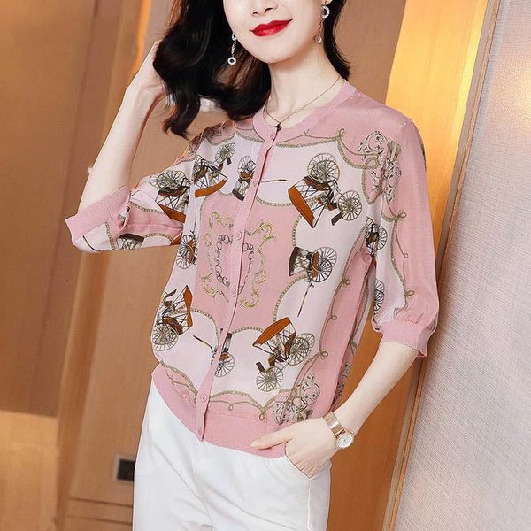 fashion women spring summer style chiffon blouses women csual half sleeve pink color print shirt elegant women df3622, White
fashion women spring summer style chiffon blouses women csual half sleeve pink color print shirt elegant women df3622, White