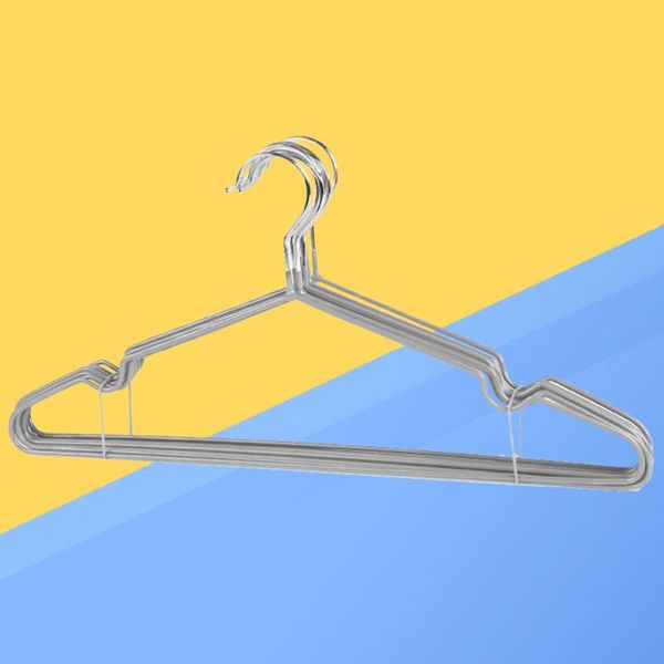 hangers & racks 10pcs non-slip metal space saving clothes drying rack for shirts sweaters dress(grey)