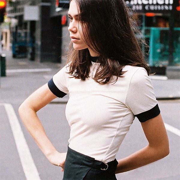 new vintage tee shirt woman half high collar short sleeve casual soft cotton tees 2021 chic retro minimalist femme t-shirts francais 3x64, White
new vintage tee shirt woman half high collar short sleeve casual soft cotton tees 2021 chic retro minimalist femme t-shirts francais 3x64, White