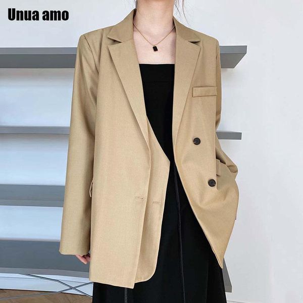 women's suits & blazers unua amo fashion loose women long sleeve oversized suit coat chic double placket formal blazer jackets, White;black
women's suits & blazers unua amo fashion loose women long sleeve oversized suit coat chic double placket formal blazer jackets, White;black