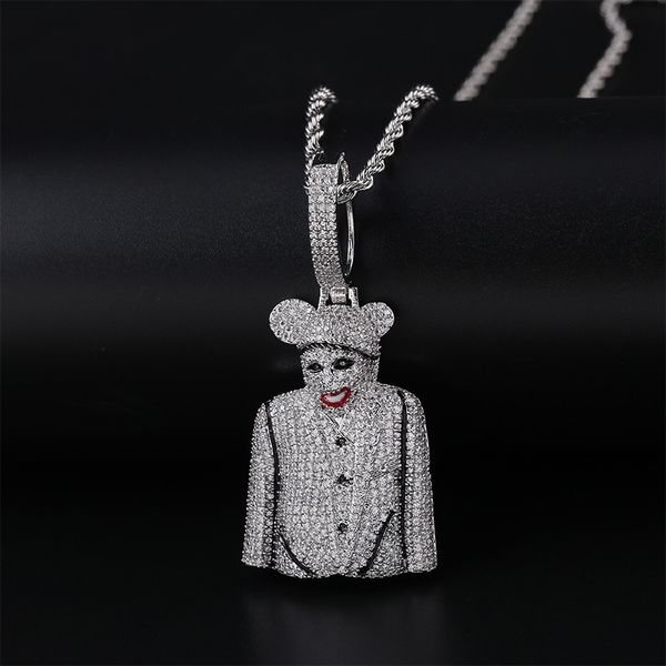 hip hop iced out cubic zircon clown micky pendant necklace brass gold silver plated men jewelry gift
hip hop iced out cubic zircon clown micky pendant necklace brass gold silver plated men jewelry gift