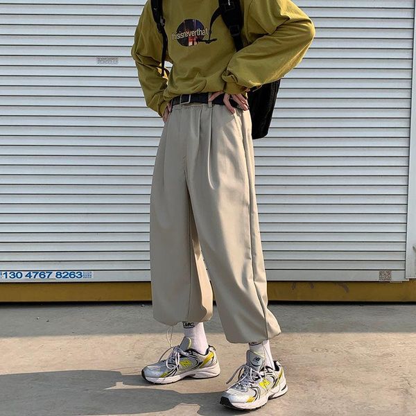 2021 spring and autumn new youth popular loose solid color korean style simple trousers fashion casual all-match trousers, Black
2021 spring and autumn new youth popular loose solid color korean style simple trousers fashion casual all-match trousers, Black