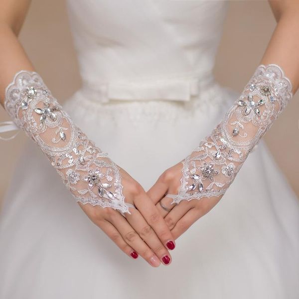 bridal gloves arrival lace sequines girl lady princess party dancing performance wedding fingerless, White
bridal gloves arrival lace sequines girl lady princess party dancing performance wedding fingerless, White