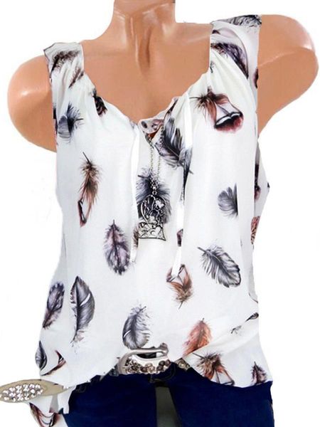womens blouses summer 5xl plus large blusa new leisure blouse white loose feather print v neck sleeveless shirts
womens blouses summer 5xl plus large blusa new leisure blouse white loose feather print v neck sleeveless shirts