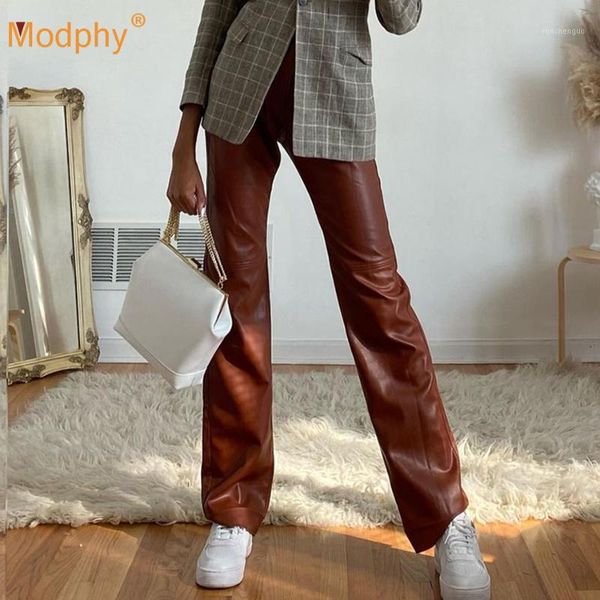 autumn solid color pu leather women's trousers fashion streetwear high waist button pocket loose straight leg pants & capris, Black;white
autumn solid color pu leather women's trousers fashion streetwear high waist button pocket loose straight leg pants & capris, Black;white