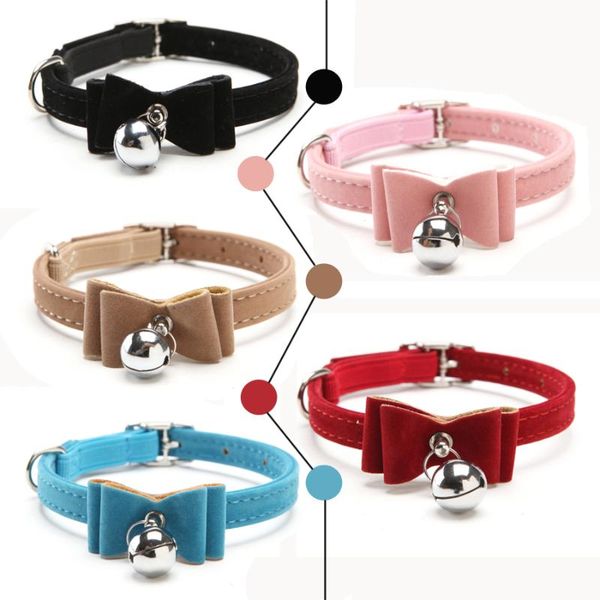 safety elastic bowtie with bell small dog cat collar safe soft velvet 6 colors pet products dog collar pet supplier
safety elastic bowtie with bell small dog cat collar safe soft velvet 6 colors pet products dog collar pet supplier