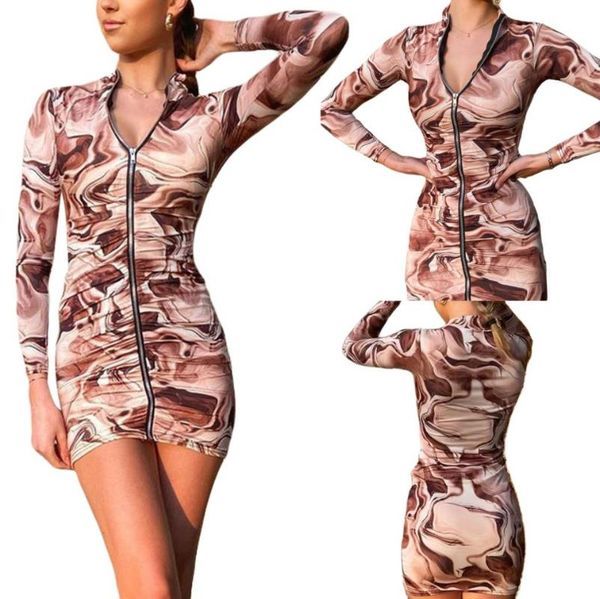 casual dresses women fashion long sleeve stand collar print dress ladies adults high waisted abstract zipper slim fit summer fall clothes, Black;gray
casual dresses women fashion long sleeve stand collar print dress ladies adults high waisted abstract zipper slim fit summer fall clothes, Black;gray