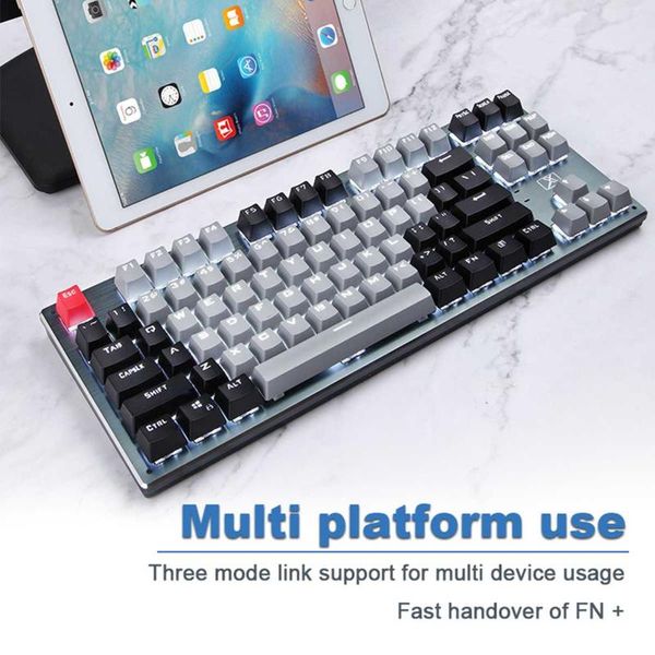 keyboards tri-mode mechanical keyboard 87 keys wifi type-c bluetooth blue switch backlit gamer for pc laptablet
keyboards tri-mode mechanical keyboard 87 keys wifi type-c bluetooth blue switch backlit gamer for pc laptablet