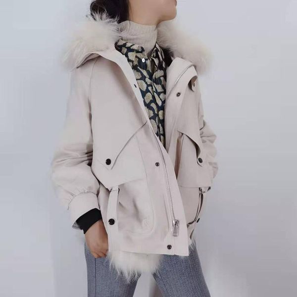 women's fur & faux a undertakes the female winter really short hair bladder removable sent to overcome coat, Black
women's fur & faux a undertakes the female winter really short hair bladder removable sent to overcome coat, Black
