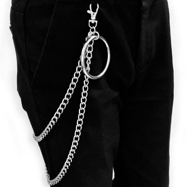 keychains hipster personality long tassel double chain punk trousers pants jeans keychain hiphop clip keyring accessories, Silver
keychains hipster personality long tassel double chain punk trousers pants jeans keychain hiphop clip keyring accessories, Silver