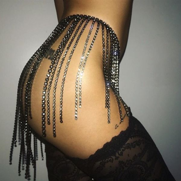 luxury women tassel crystal skirt chains rhinestone belly waist chain statement body jewelry night club, Silver
luxury women tassel crystal skirt chains rhinestone belly waist chain statement body jewelry night club, Silver