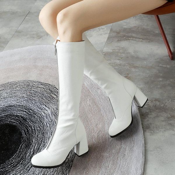 boots women pu leather knee high fashion zipper comfy thick heel square toe autumn winter plush black gray green
boots women pu leather knee high fashion zipper comfy thick heel square toe autumn winter plush black gray green