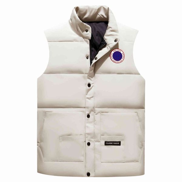 down jacket vest men and women lovers fashion canadian size thickened work coat goose dajia, Black
down jacket vest men and women lovers fashion canadian size thickened work coat goose dajia, Black
