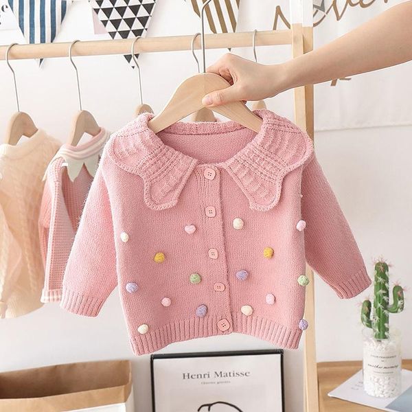pullover baby girls sweater cardigan jacket spring and autumn 1-7 years old single-breasted ruffled cotton children's knit, Blue
pullover baby girls sweater cardigan jacket spring and autumn 1-7 years old single-breasted ruffled cotton children's knit, Blue