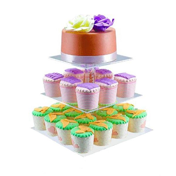 other bakeware acrylic wedding easy install square base supplies transparent display home holder dessert 3 layers rack cake stand party
other bakeware acrylic wedding easy install square base supplies transparent display home holder dessert 3 layers rack cake stand party
