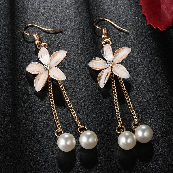 dangle & chandelier 2021 creative pearl flower retro temperament earrings ladies fringed tide gifts, Silver
dangle & chandelier 2021 creative pearl flower retro temperament earrings ladies fringed tide gifts, Silver