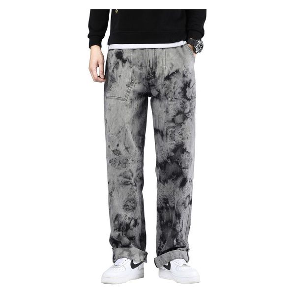 men's jeans men loose hip hop plus large size tie and dye denim pants gray black trousers for skateboard, Blue
men's jeans men loose hip hop plus large size tie and dye denim pants gray black trousers for skateboard, Blue