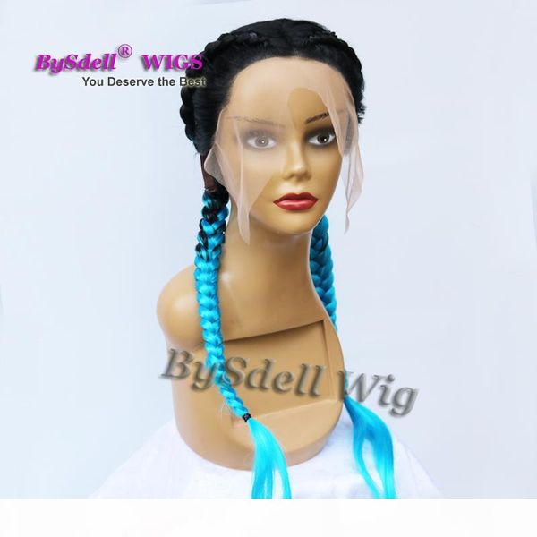 beauty twin braids hair lace front wig braid black ombre turquoise blue hair full braids wig for black woman
beauty twin braids hair lace front wig braid black ombre turquoise blue hair full braids wig for black woman