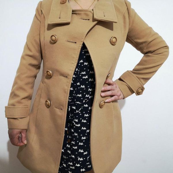 women's wool & blends early winter double-breasted coats woolen tweeds silm camel long overcoats female jackets blend overcoat, Black
women's wool & blends early winter double-breasted coats woolen tweeds silm camel long overcoats female jackets blend overcoat, Black