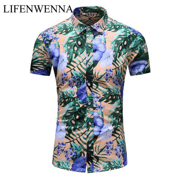 men's hawaiian shirt male casual camisa masculina printed beach shirts short sleeve summer men clothes flower shirt men 7xl 210528, White;black
men's hawaiian shirt male casual camisa masculina printed beach shirts short sleeve summer men clothes flower shirt men 7xl 210528, White;black