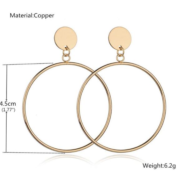 hoop & huggie 2021 fashion large circle drop earrings for women vintage statement simple gold round female hanging silvery jewel, Golden;silver
hoop & huggie 2021 fashion large circle drop earrings for women vintage statement simple gold round female hanging silvery jewel, Golden;silver