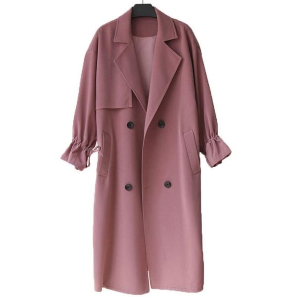 women's trench coats khaki windbreaker jacket female long double-breasted fashion large size elegant autumn and winter overcoat 216, Tan;black
women's trench coats khaki windbreaker jacket female long double-breasted fashion large size elegant autumn and winter overcoat 216, Tan;black